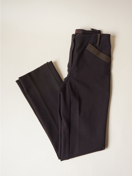 Prada Pants - Prada Brown / Green Stretch Pocket Trousers - Size IT 38
